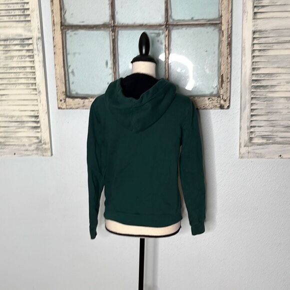 Pink Victoria’s Secret Women's Green Hooded Long Sleeve Sweatshirt Size Small NW - Picture 4 of 8